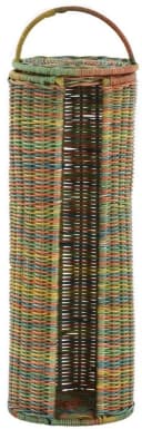 Krines Home Toiletten-Ersatzrollenhalter Rattan mit Deckel Bunt Bild 1