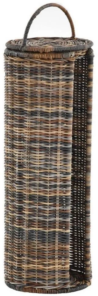 Krines Home Toiletten-Ersatzrollenhalter Rattan mit Deckel Mehrfarbig - Bild 2