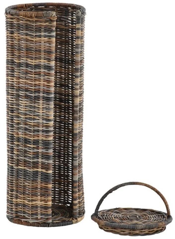 Krines Home Toiletten-Ersatzrollenhalter Rattan mit Deckel Mehrfarbig - Bild 3