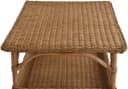 Krines Home Beistelltisch Rattan Quadratisch Honig-Dunkel Bild 4