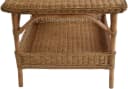 Krines Home Beistelltisch Rattan Quadratisch Honig-Dunkel Bild 5