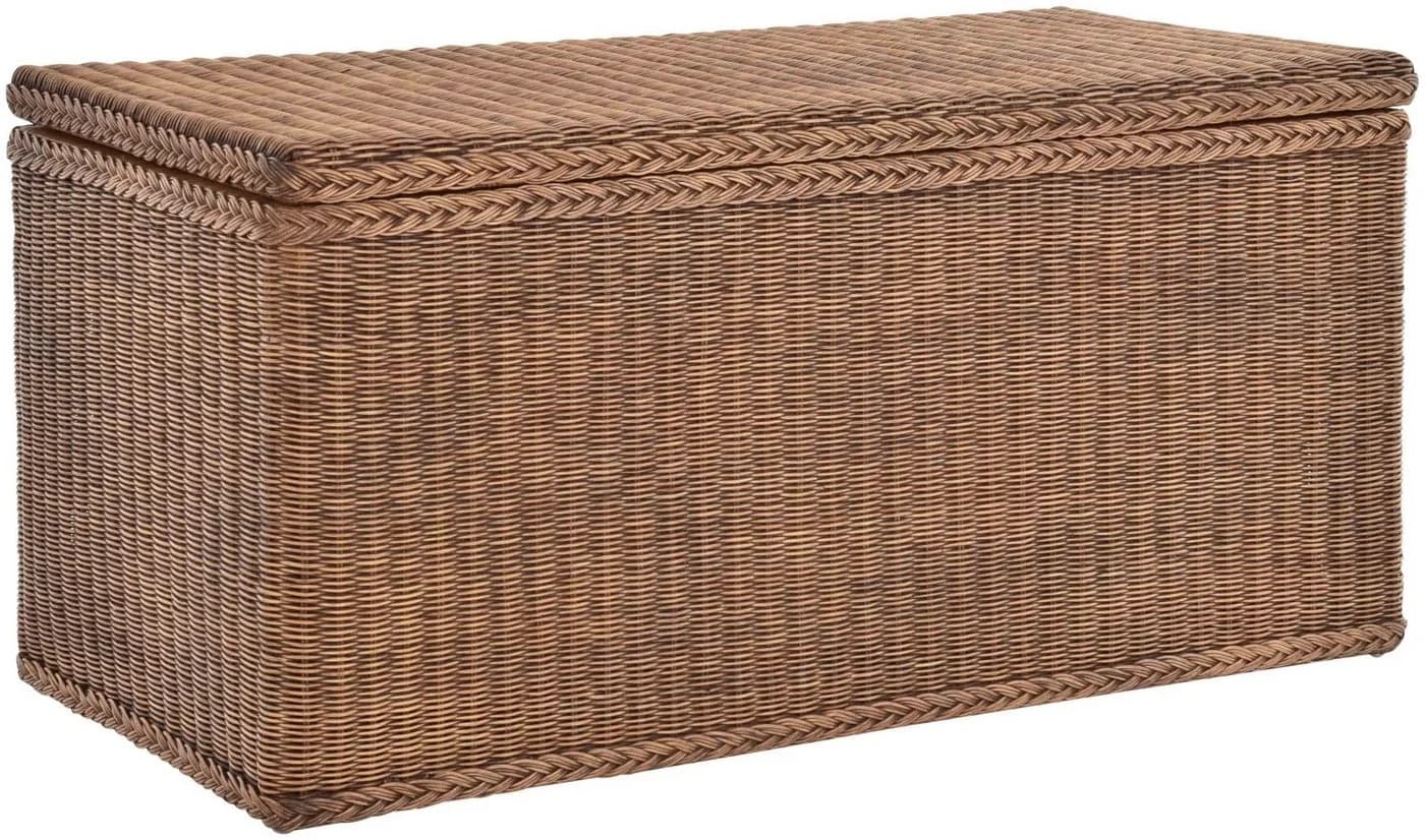 Krines Home Truhe Große Rattantruhe MAX Natur Rattan - Bild 2