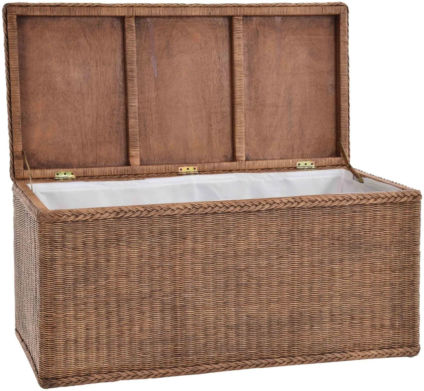 Krines Home Truhe Große Rattantruhe MAX Natur Rattan - Bild 4