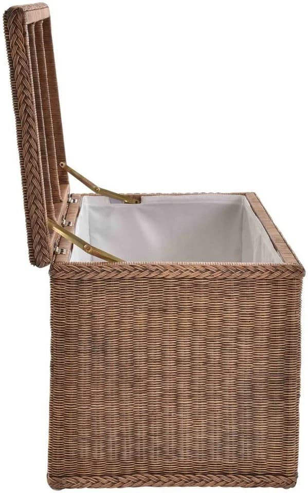 Krines Home Truhe Große Rattantruhe MAX Natur Rattan - Bild 5