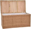 Krines Home Rattantruhe XXL Natur Aufbewahrung mit Deckel Bild 4