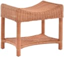 Krines Home Rattan Hocker Terracotta Geschwungen Bild 2