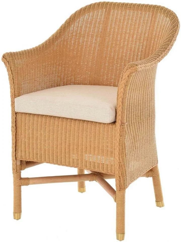 Krines Home Esszimmersessel Loom-Sessel Braun mit Polster - Bild 2