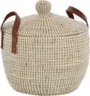 Krines Home Aufbewahrungskorb Set 2 St. Seegras mit Deckel Bild 1