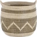 Krines Home Runder Aufbewahrungskorb Seegras Bunt Bild 1