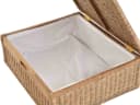 Krines Home Aufbewahrungskorb Unterbett Rattan Hellbraun mit Deckel Bild 4