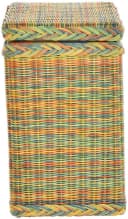 Krines Home Wäschekorb Rattan Bunt mit Deckel & Inlett Bild 5