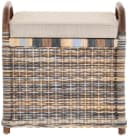 Krines Home Sitzbank Rattan mit Stauraum und gepolstertem Deckel Bild 4