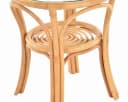 Krines Home Beistelltisch Rattan Glasplatte Ø 56 cm Bild 5