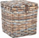 Krines Home Allzweckkorb Korbtruhe mit Deckel, Natur Rattan, Quadratisch Bild 2