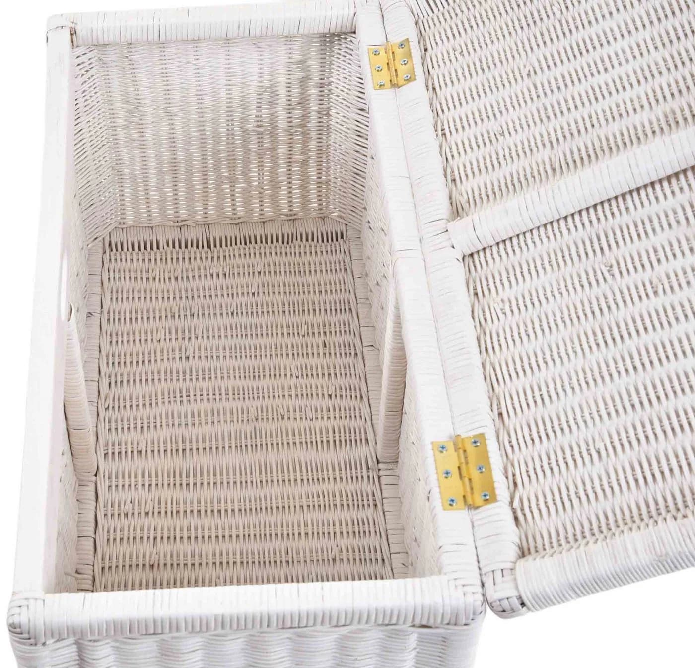 Krines Home Wäschetruhe Korb Rattan geflochten 68 cm