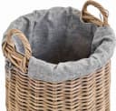 Krines Home Wäschekorb Rattan Rund mit Griffen Bild 4