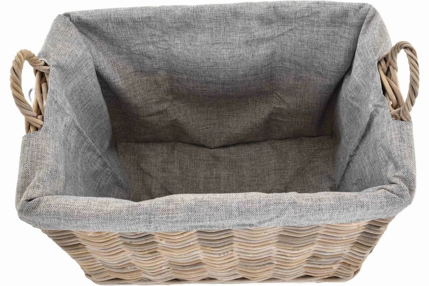 Krines Home Kaminholzkorb Rattan Optik mit Rollen