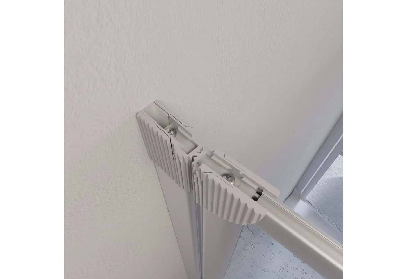 Schulte Badewannenfaltwand Komfort 6-tlg. Tropfen Dekor U-Form - Bild 5