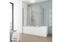 Schulte Badewannenfaltwand Komfort 70-80 cm Kunstglas U-Form Bild 1