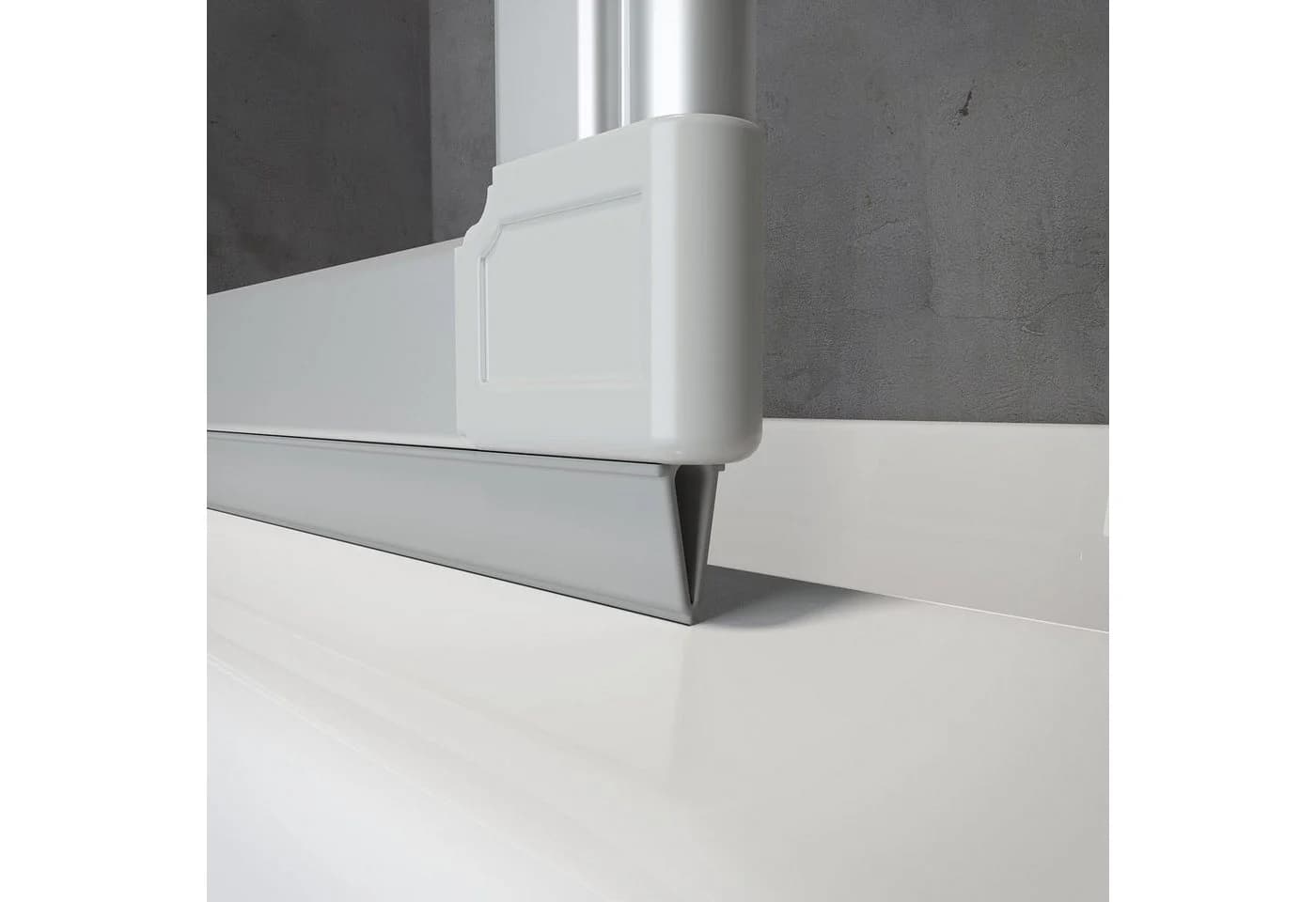 Schulte Badewannenfaltwand Smart mit Sicherheitsglas und Alu-Natur Profil - Bild 5