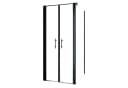 Schulte Eckdusche Alexa Style 2.0 Schwarz ESG-Sicherheitsglas Pendeltür Bild 2