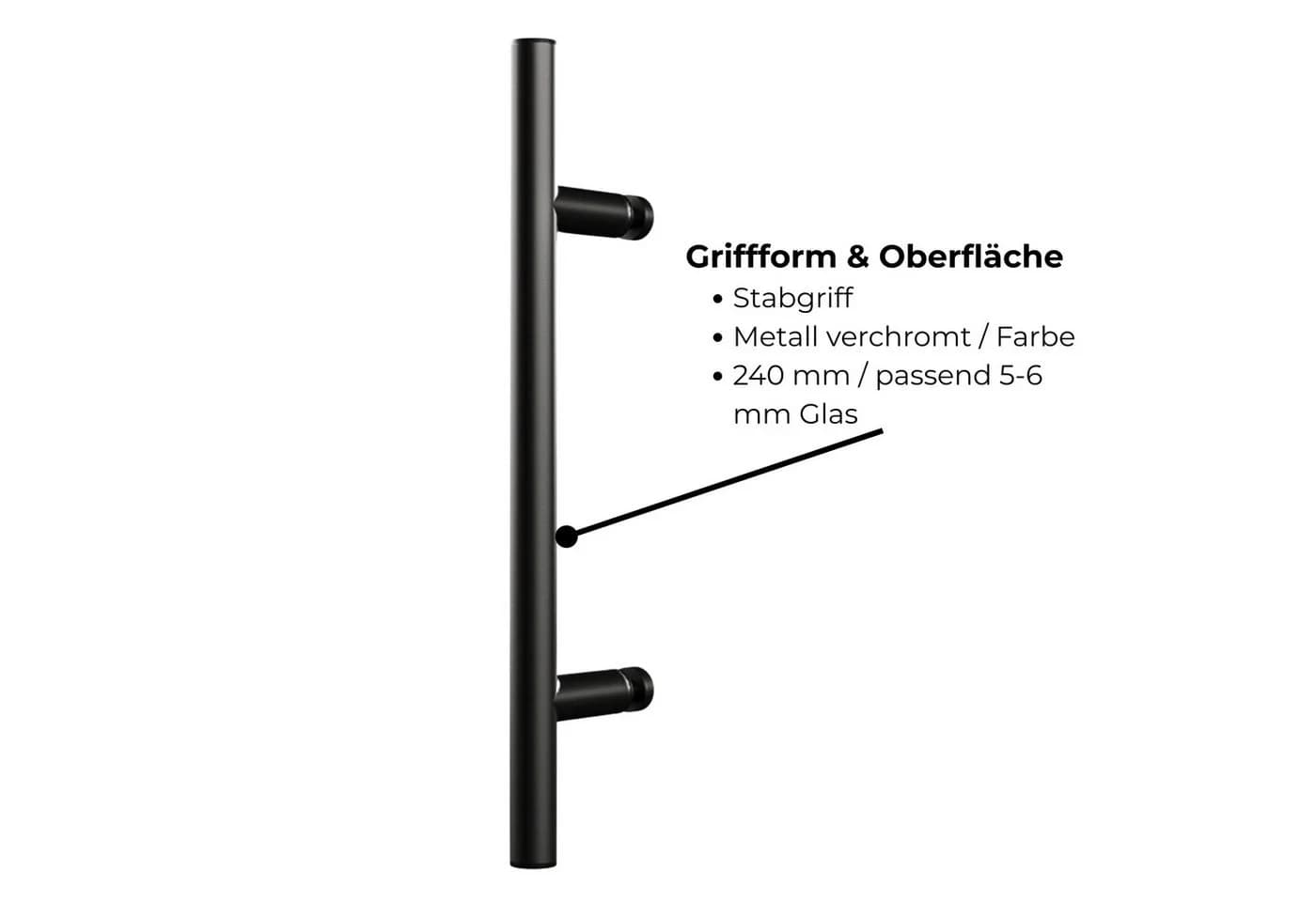 Schulte Eckdusche Alexa Style 2.0 Schwarz ESG-Sicherheitsglas Pendeltür - Bild 4