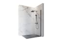 Schulte Walk-in-Dusche Alexa Style 2.0 Duschwand Klar Hell Gunmetal Bild 2