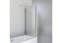 Schulte Badewannenfaltwand Angle 112 x 142 cm ESG Glas Chromoptik Bild 1