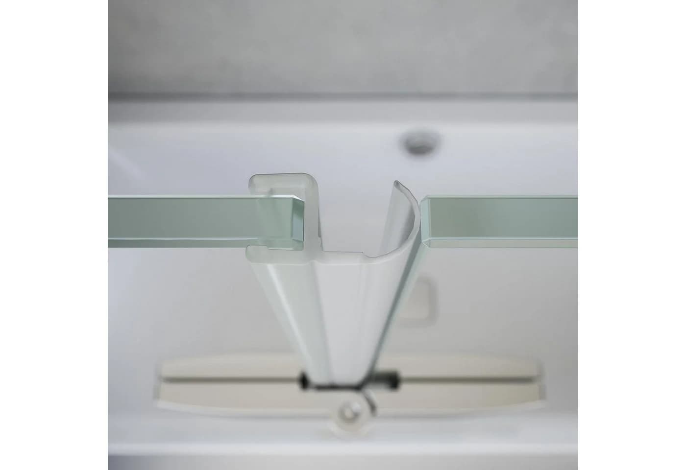 Schulte Badewannenfaltwand Angle 112 x 142 cm ESG Glas Chromoptik - Bild 5