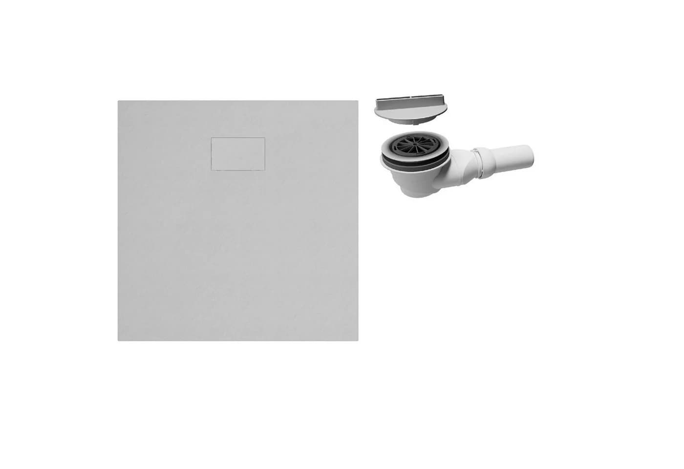 Schulte Duschwanne DWM Tec Midra Quadratisch Mineralwerkstoff 90x90 cm - Bild 2
