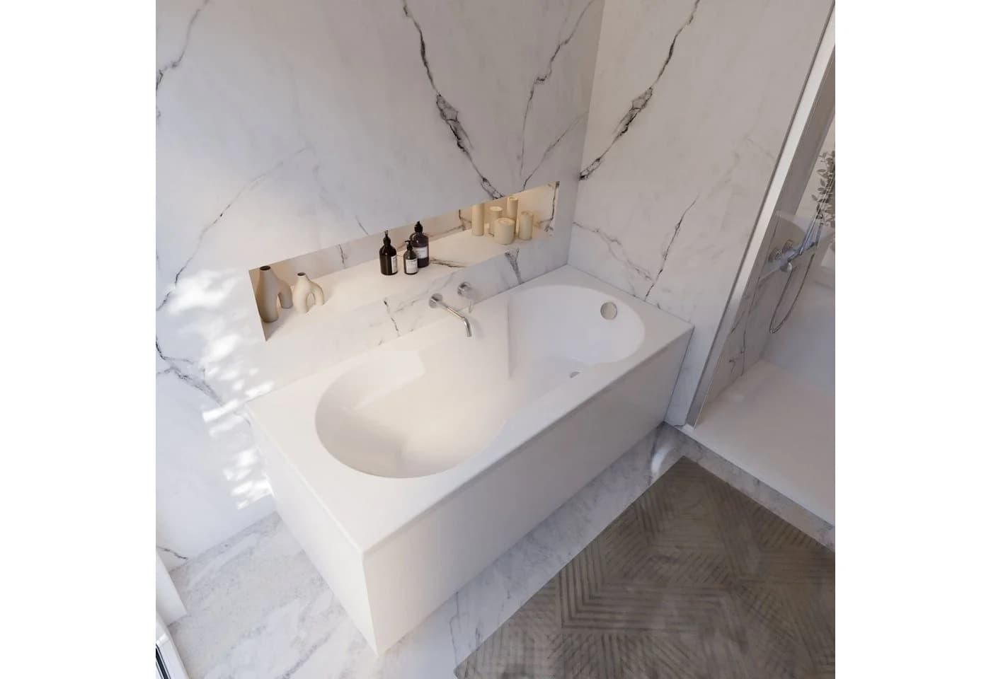 Schulte Badewanne Ozea Weiß Sanitäracryl - Bild 3