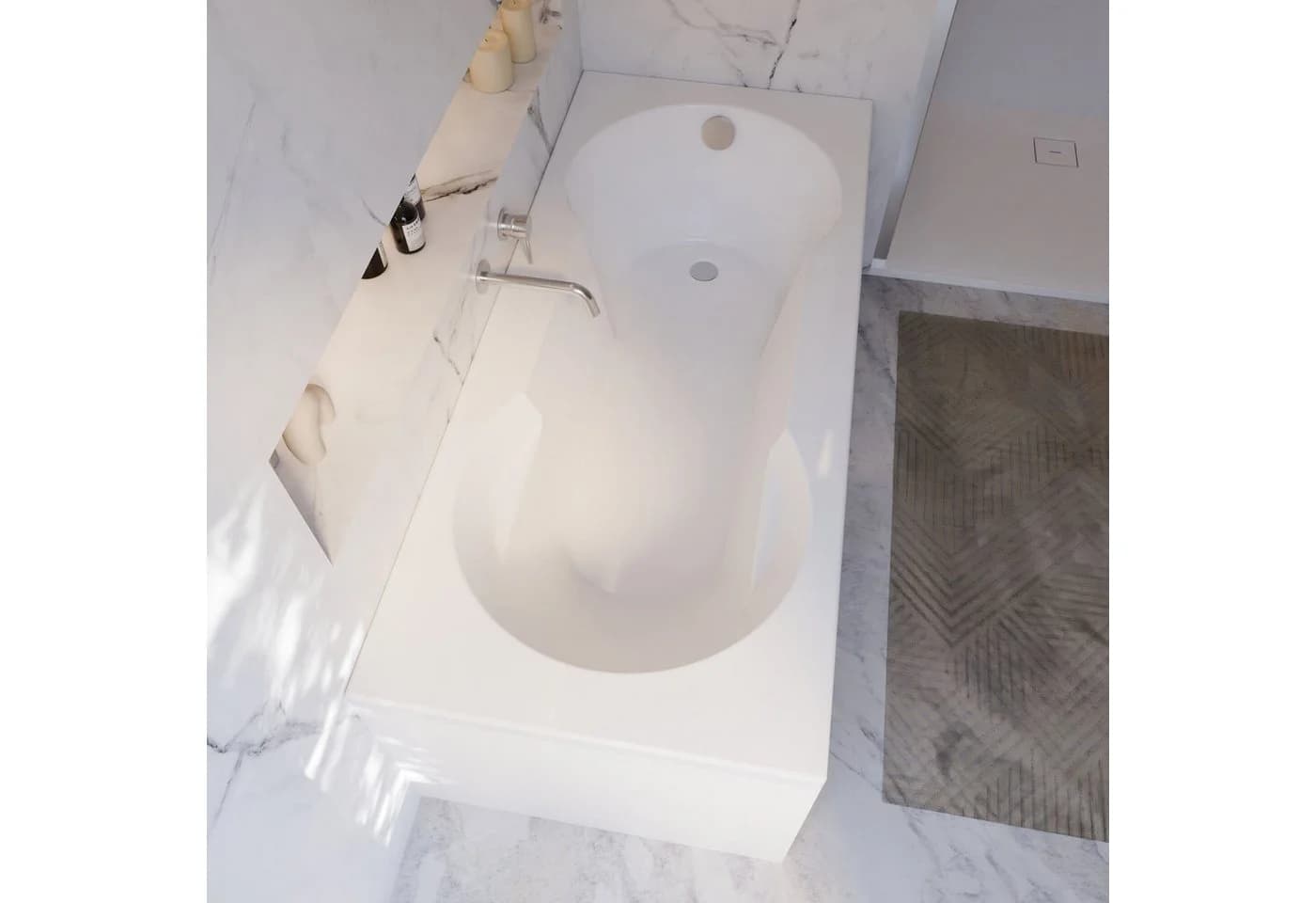 Schulte Badewanne Ozea Weiß Sanitäracryl - Bild 4