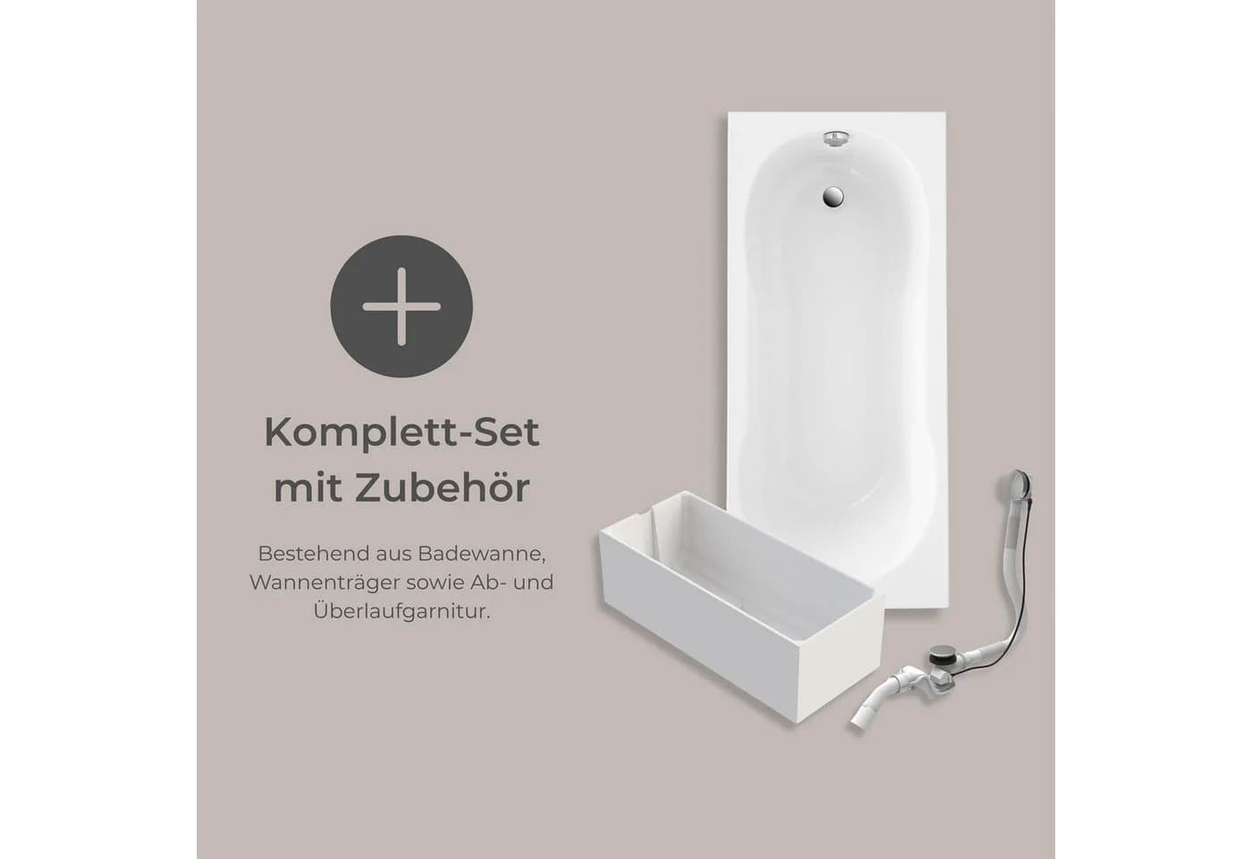 Schulte Badewanne Ozea Weiß Sanitäracryl - Bild 5