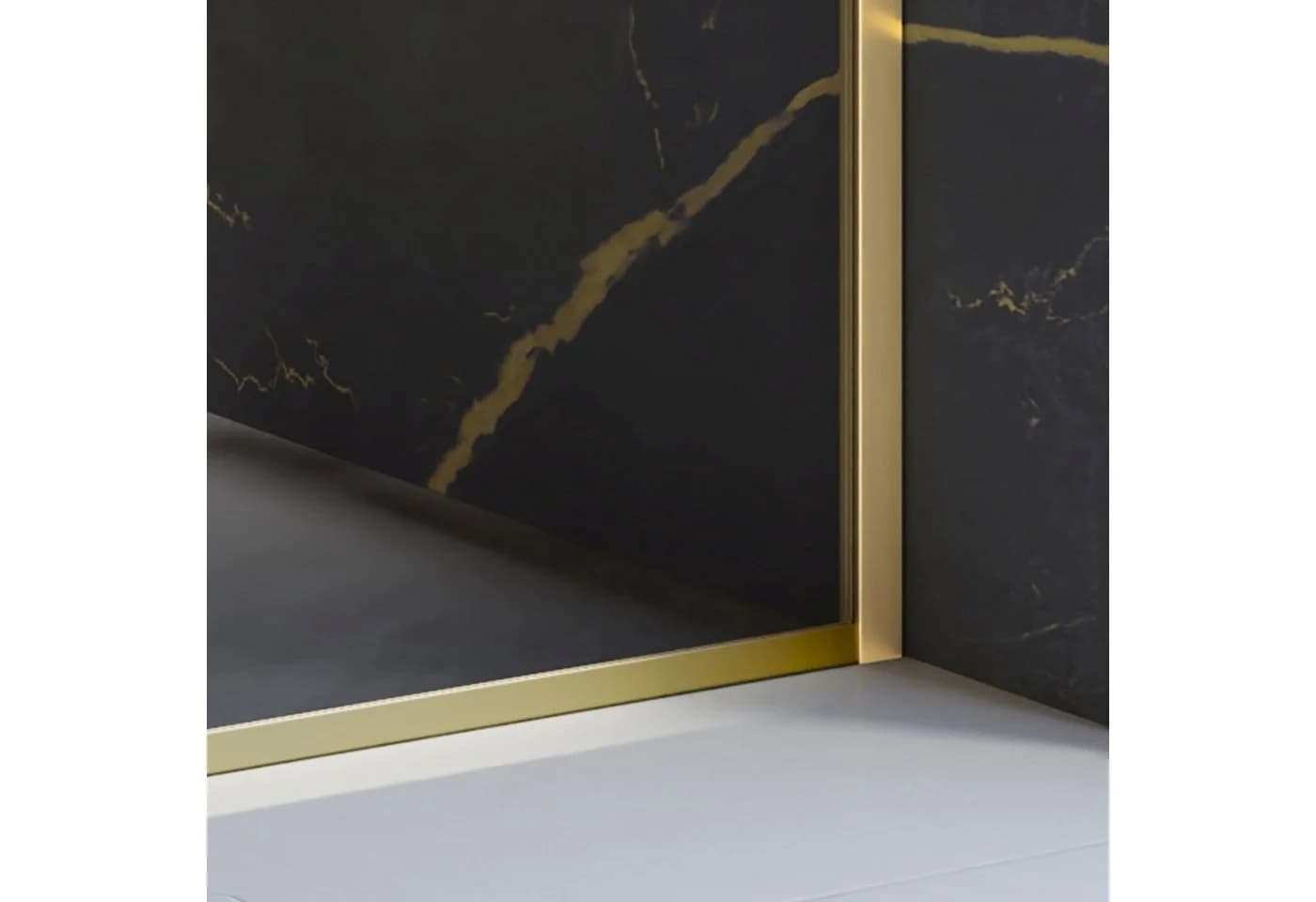 Schulte Duschwand Trend 2.0 Walk-In-Dusche Goldoptik Matt - Bild 5