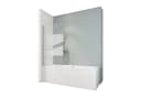 Schulte Badewannenfaltwand Liane 80x140 cm ESG Glas pendelbar Bild 2