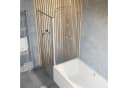 Schulte Eckdusche Trend 2.0 Drehtür mit Seitenwand auf Badewanne Bild 1