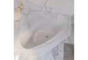 Moderne Eckbadewanne aus Sanitäracryl in Weiß Bild 4