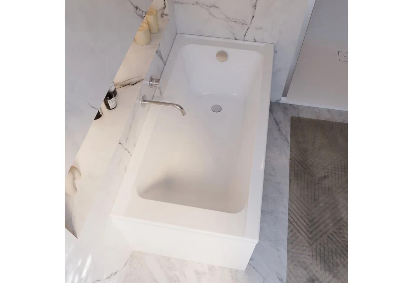 Schulte Badewanne Como Sanitäracryl Weiß Komplett-Set - Bild 4