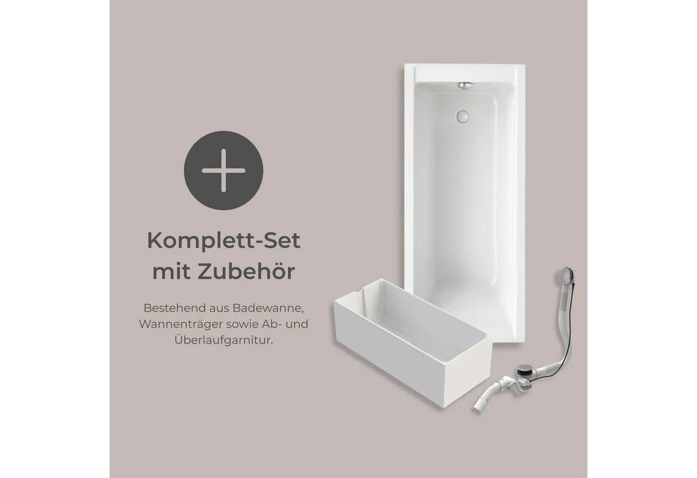 Schulte Badewanne Como Körperform Sanitäracryl Weiß - Bild 5