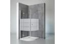 Schulte Runddusche Youngline 90x90 cm 190 cm Glas Aluminium Grau Bild 2