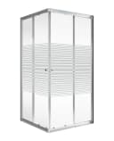 Schulte Eckdusche Corner 4 mm Sicherheitsglas Streifen Design Bild 1