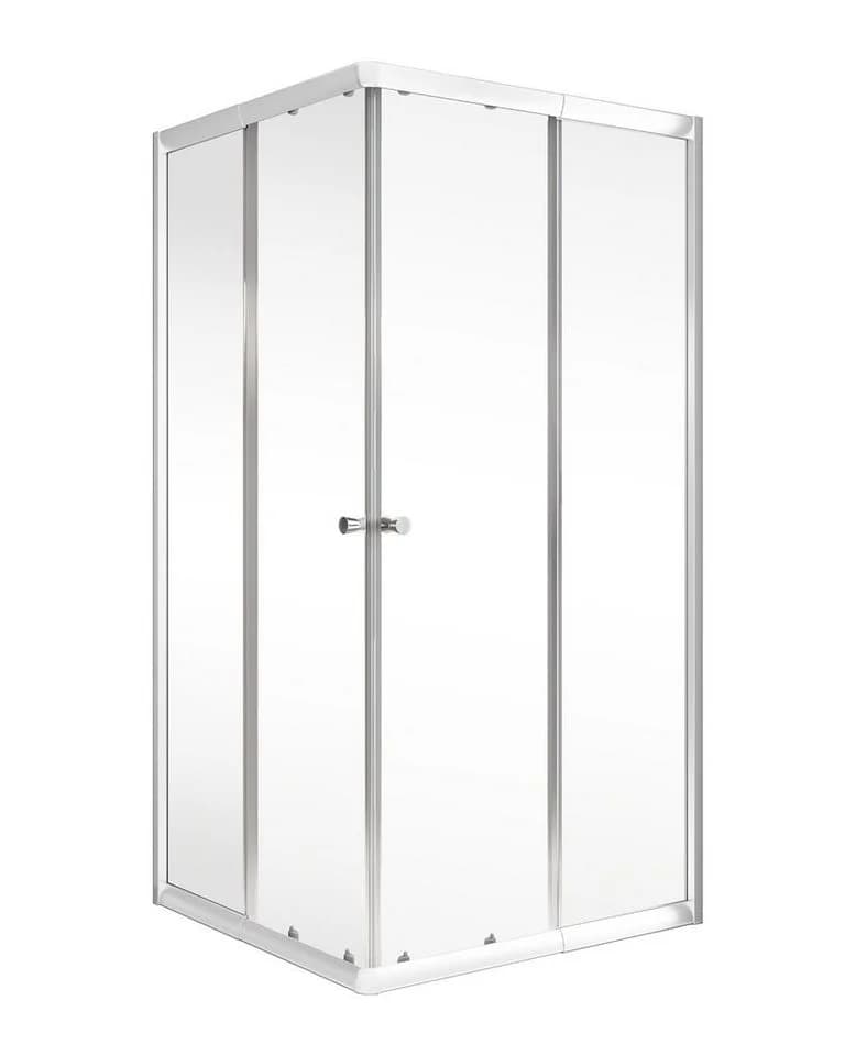 Schulte Eckdusche Corner 180 cm Alpinweiß Schiebetüren