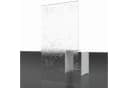 Schulte Badewannenfaltwand Komfort 70-118 x 140 cm Kunstglas Alu-Natur Bild 1