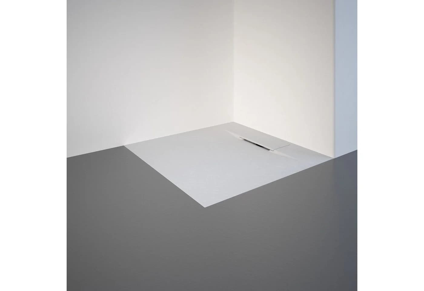 Schulte DWM-Tec Duschwanne 80x80 cm Weiß Steinstruktur extraflach