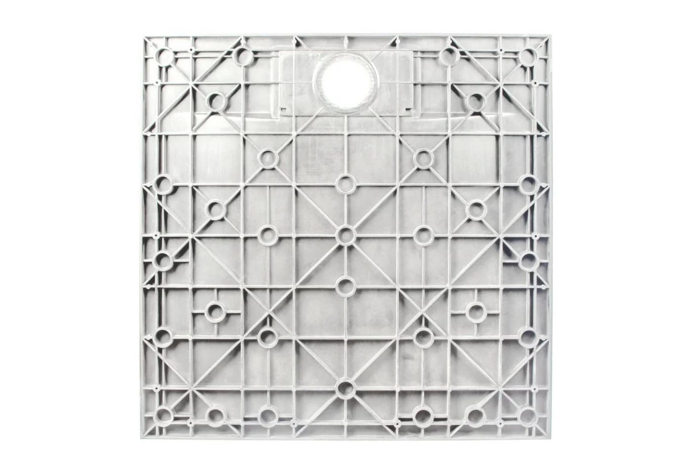 Schulte DWM-Tec Duschwanne 80x80 cm Weiß Steinstruktur extraflach - Bild 4