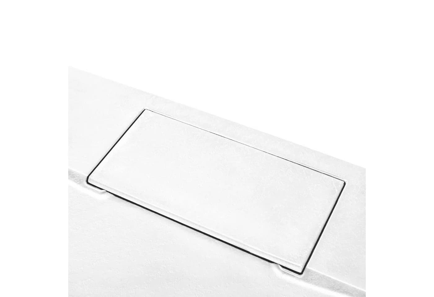 Schulte DWM-Tec Duschwanne 80x80 cm Weiß Steinstruktur extraflach - Bild 5