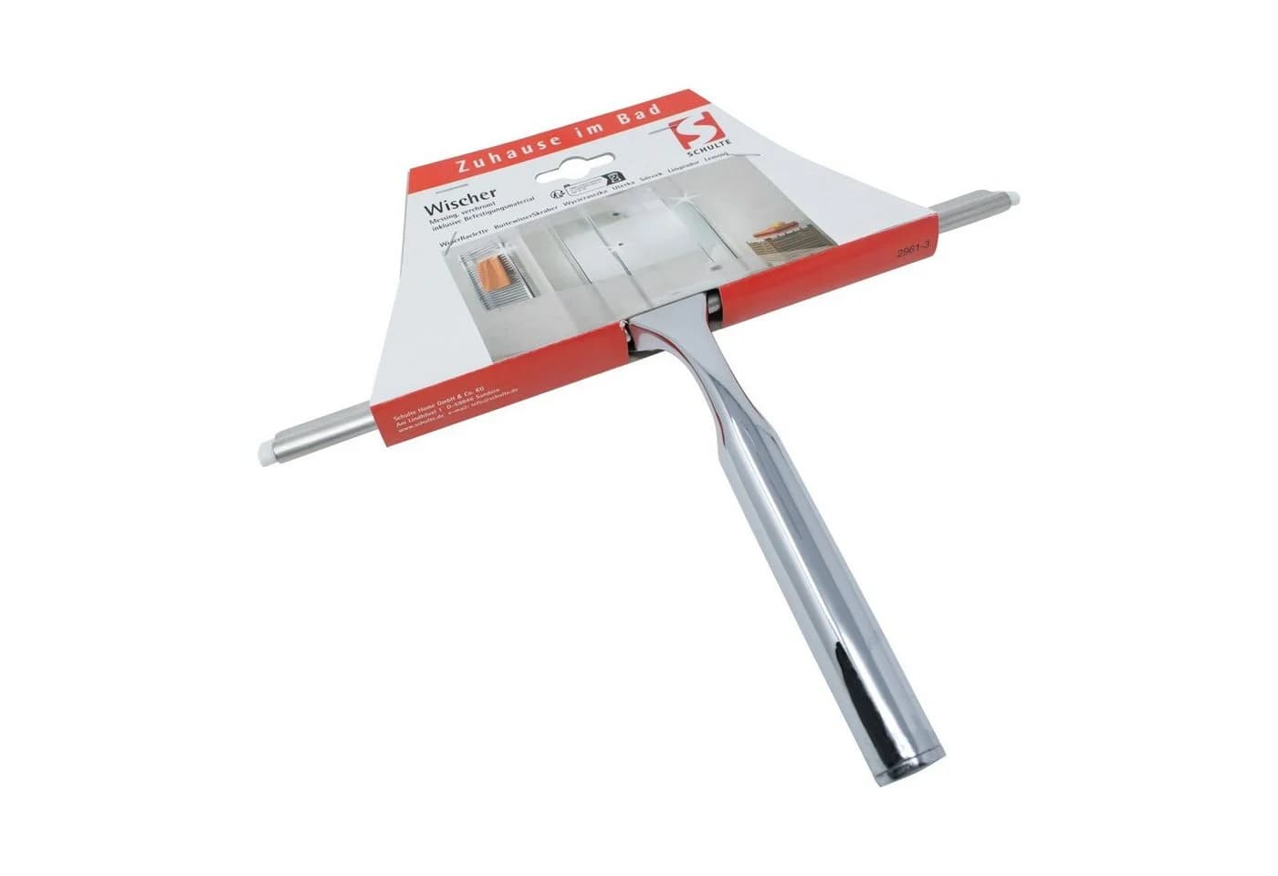 Schulte Duschabzieher Glaswischer Messing Chromoptik 27,5 cm - Bild 5