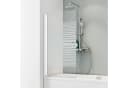 Schulte Badewannenfaltwand Querstreifen Sicherheitsglas Bild 2