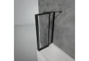 Schulte Badewannenfaltwand Smart Sicherheitsglas Mattschwarz Bild 1