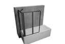 Schulte Badewannenfaltwand Smart Sicherheitsglas Mattschwarz Bild 2
